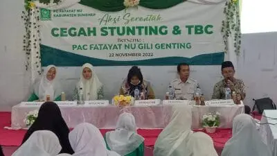 Fatayat NU Giligenting dan Puskesmas Gencarkan Edukasi Cegah Stunting dan TBC
