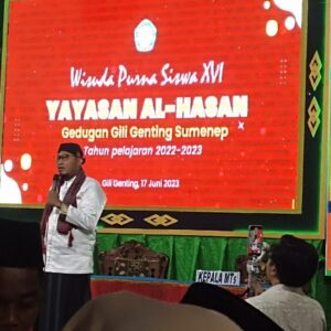 Bupati Sumenep Hadiri Wisuda Yayasan Al-Hasan Giligenting, Ini Pesan Bupati Achmad Fauzi