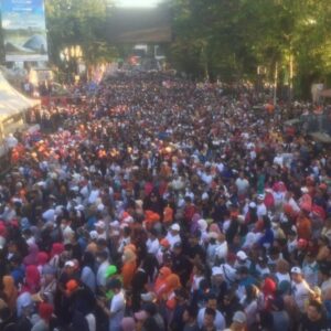 Koalisi Perubahan Sukses Menggelar Jalan Gembira AMIN di Makasar