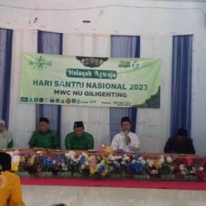 Peringati Hari Santri Nasional 2023, MWC NU Giligenting Gelar Halaqah Aswajah