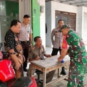 Apel Gabungan Bersama, TNI/Polri dan Satpol PP Bluto Datangi Pegadaian