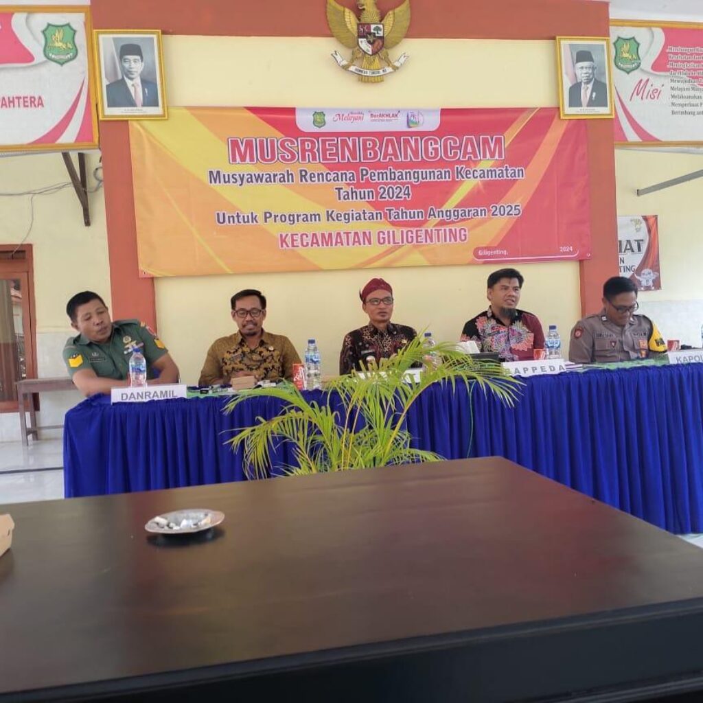 Forkopimcam Giligenting Gelar Musrenbangcam TA 2025