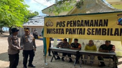 Kapolres Sumenep Turun Langsung ke Pos Pengamanan Pantai Sembilan Giligenting