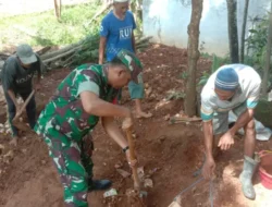 Babinsa Koramil 14/Batang-batang Gelar Karya Bakti di Desa Totosan