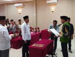 KPU Sumenep Lantik Anggota PPS Desa Tenonan Pengganti Antar Waktu untuk Pilkada 2024