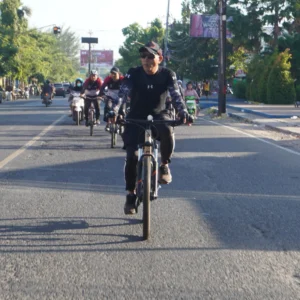 Gowes Bersama Personel Kodim 0827 dan Pemkab Sumenep, Pererat Sinergi Antar Instansi