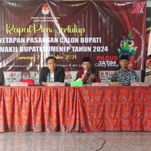 KPU Sumenep Tetapkan Dua Paslon Bupati dan Wakil Bupati untuk Pilkada Serentak 2024