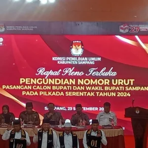 Penetapan Nomor Urut Paslon Bupati dan Wakil Bupati pada Pilkada Sampang 2024