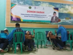 Kemenag Sumenep Gelar Donor Darah dan Aksi Bersih Tempat Ibadah untuk HAB ke-78