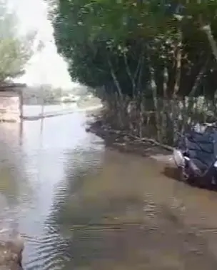 Fenomena air rob kembali melanda wilayah pesisir Desa Tunggulsari, Kecamatan Tayu, Kabupaten Pati