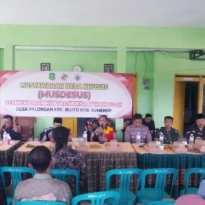 Musdesus Pembentukan Koperasi Merah Putih Digelar di Desa Palongan Sumenep