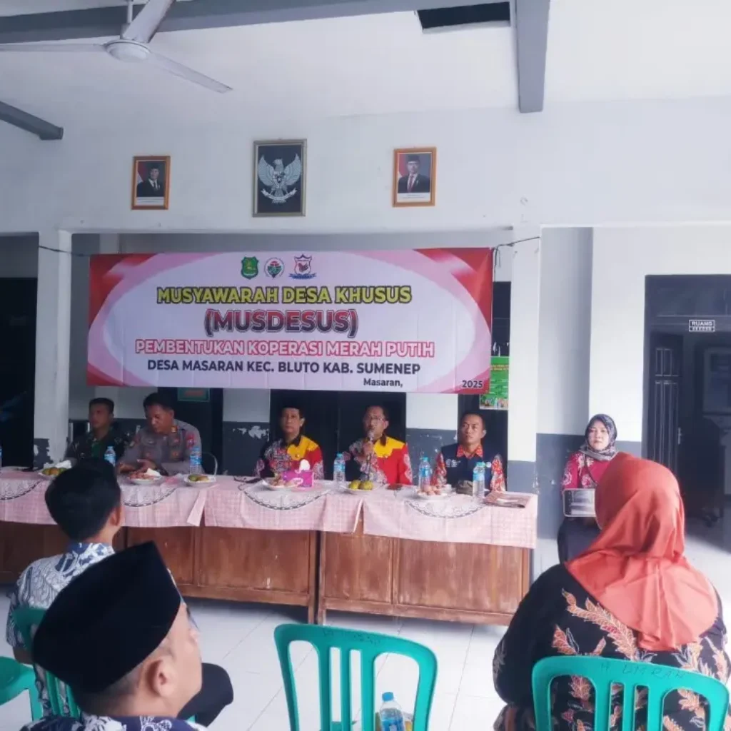 Musdesus Pembentukan Koperasi Merah Putih Masaran