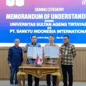 Untirta dan PT Sankyu Indonesia Jalin MoU Beasiswa dan Kolaborasi SDM