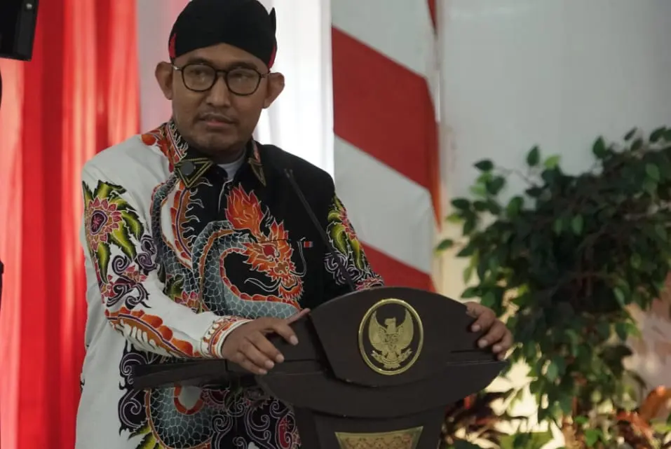 Bupati Sumenep Achmad Fauzi Wongsojudo saat memberikan pernyataan tegas terkait tindakan disipliner untuk ASN yang terlibat judi online