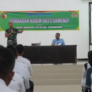 Komandan Kodim Sumenep Beri Arahan Lulusan SPPI sebagai Komponen Cadangan TNI