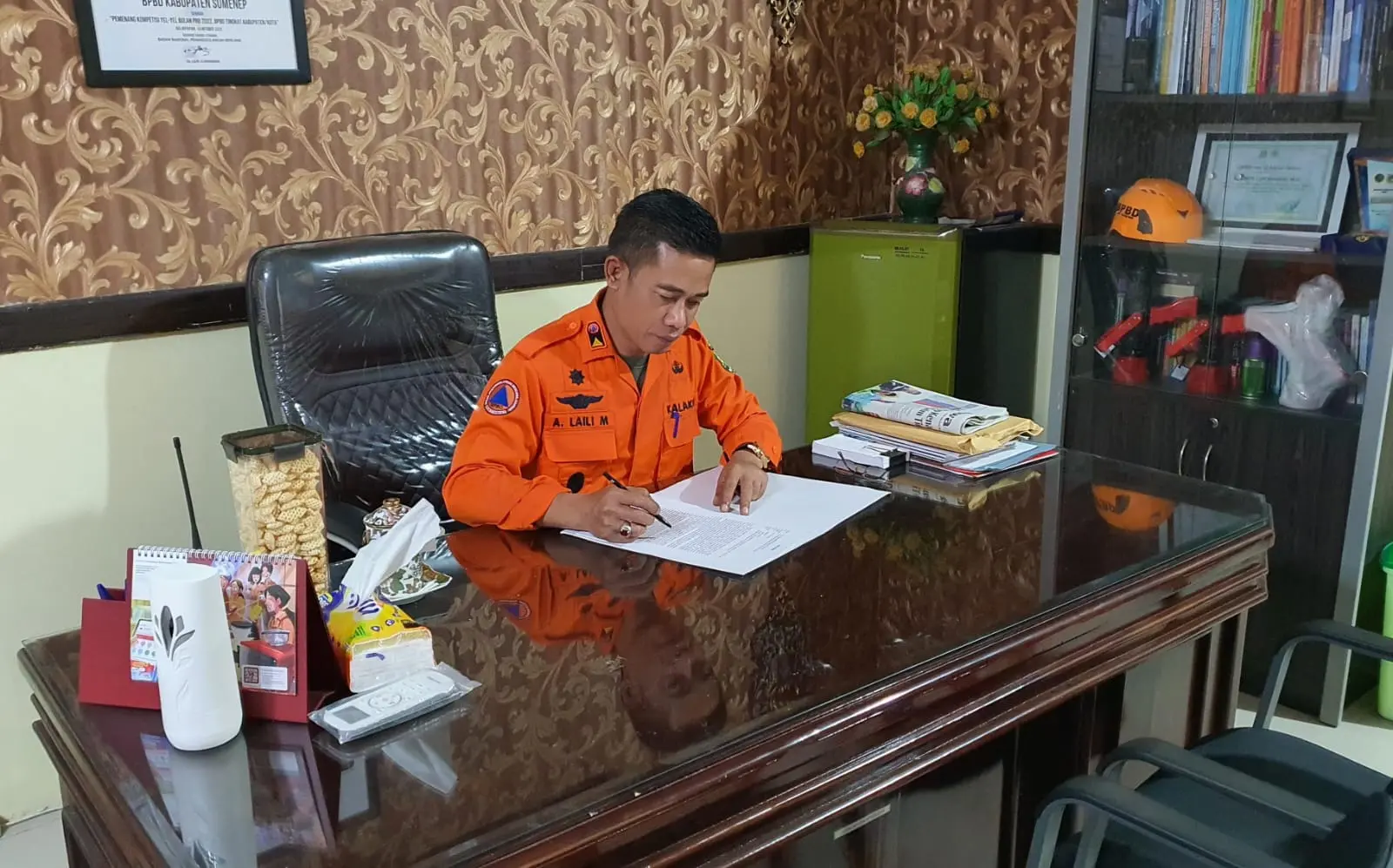 Kepala Pelaksana Badan Penanggulangan Bencana Daerah (BPBD) Sumenep, Ach. Laili Maulidy