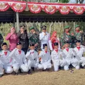 Koramil Giligenting Sukses Latih Paskibra Galis pada Upacara HUT ke-80 RI