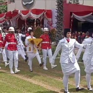 Paskibraka Sumenep 2025 Berhasil Kibarkan Sang Saka Merah Putih di HUT ke-80 RI