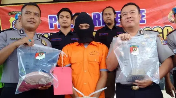 Jumpa pers penangkapan pelaku pembunuhan Iswanti