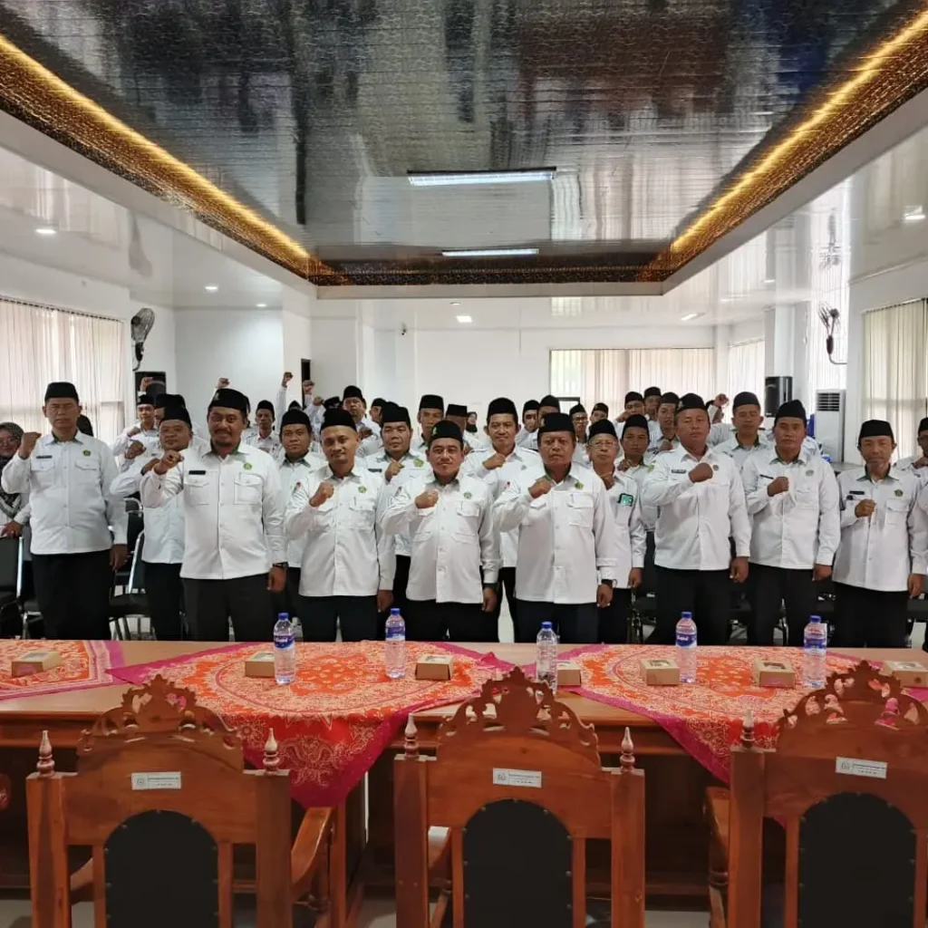 Kemenag Sumenep menggelar Sosialisasi Early Warning System di Aula PLHUT dengan peserta dari seluruh KUA se-Kabupaten Sumenep