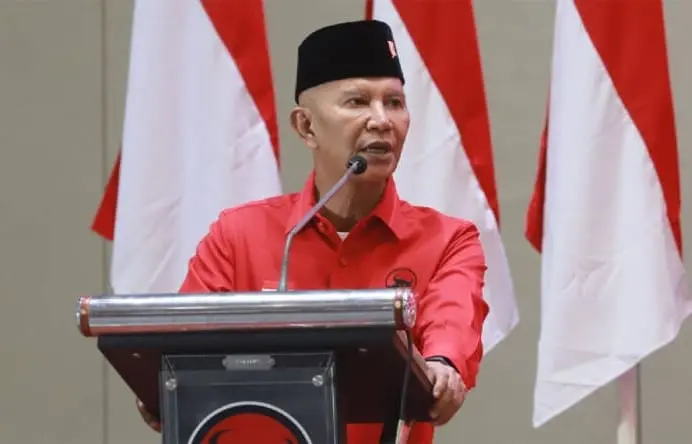 Ketua DPP PDI Perjuangan, MH. Said Abdullah, saat menyampaikan komitmen partai dalam evaluasi legislator dan penyerapan aspirasi rakyat