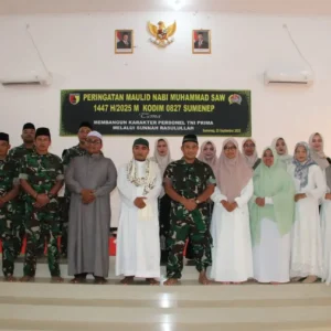 Kodim Sumenep Gelar Maulid Nabi SAW, Teguhkan Karakter Personel TNI