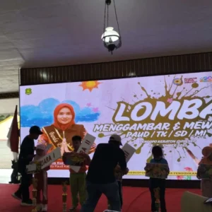 Ratusan Anak PAUD dan TK Meriahkan Lomba Mewarnai di Pendopo Keraton Sumenep