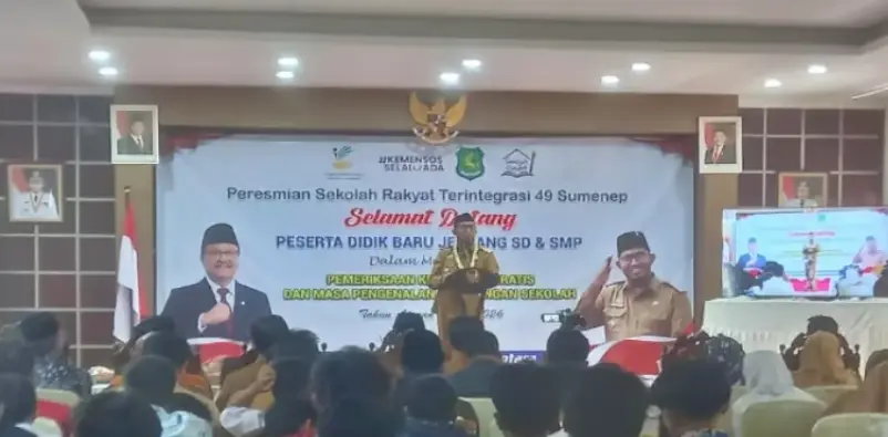 Peresmian Sekolah Rakyat Terintegrasi 49 Sumenep oleh Bupati Achmad Fauzi Wongsojudo