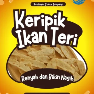 Keripik Ikan Teri khas Poklahsar Sumur Tumpang – Camilan renyah, gurih, dan bikin nagih, oleh-oleh khas Gligenting yang cocok dinikmati kapan saja