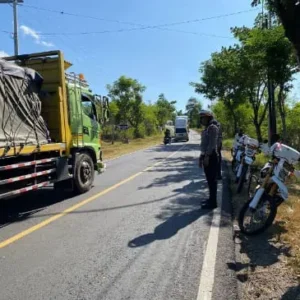 Satlantas Polres Sumenep Intensifkan Patroli Trail di Jalur Rawan Kecelakaan Saronggi