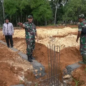 Dandim Sumenep Tinjau Progres Pembangunan Koperasi Desa KDKMP di Slopeng dan Lanjuk