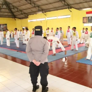 Personel Polres Sumenep Ikuti Ujian Beladiri Polri untuk UKP