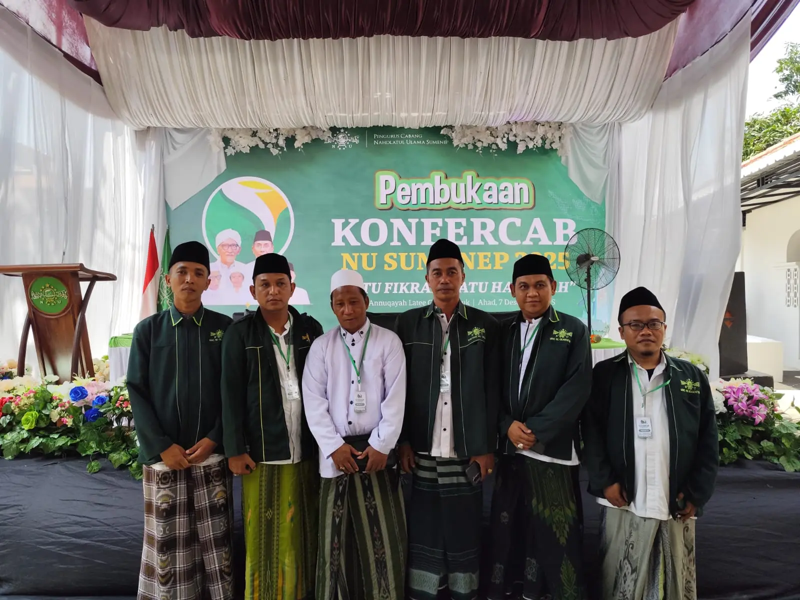 Foto K. Horriyanto Ketua PRNU Desa Galis menghadiri Konfercab NU Sumenep 2025 di Pondok Pesantren Annuqayah