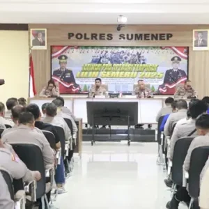 Wakapolres Sumenep Pimpin Latihan Pra Operasi Lilin Semeru 2025, Fokus Pengamanan Nataru