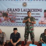 Dandim 0827/Sumenep Hadiri Grand Launching Program Makan Bergizi Gratis di Rubaru