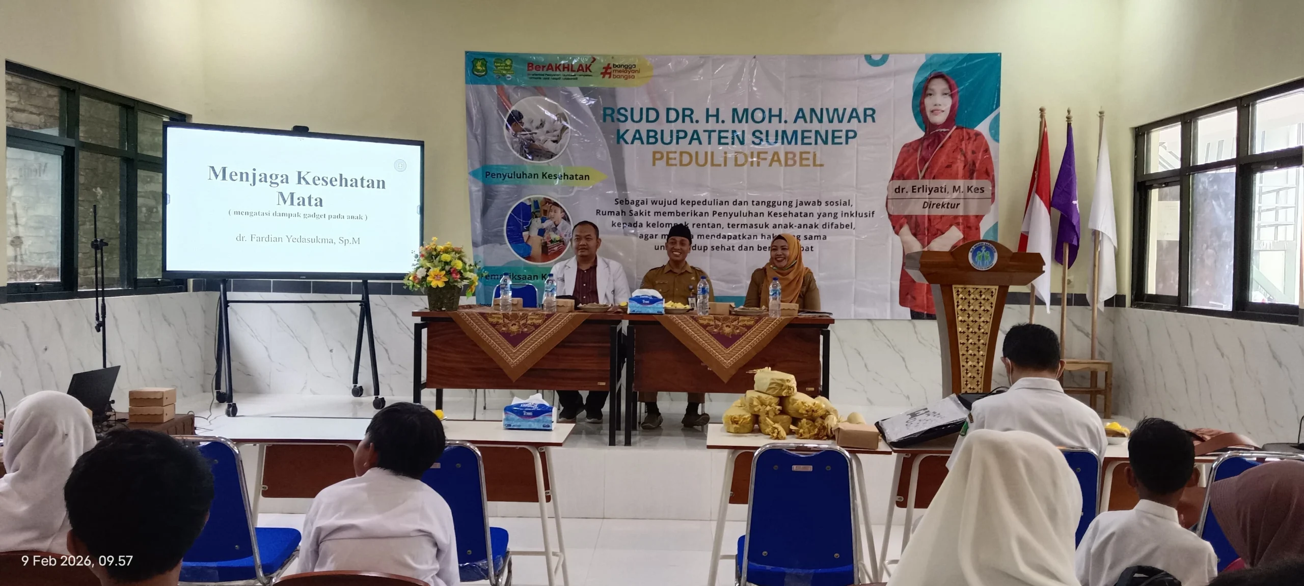 Penyuluhan kesehatan gratis RSUD Sumenep untuk siswa difabel di SLB Saronggi