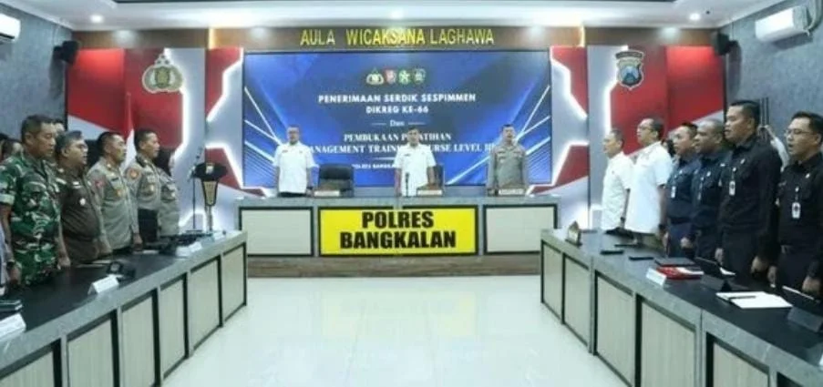 Serdik Sespimmen Polri Dikreg 66 Gelar Pengamatan Lapangan di Polres Bangkalan