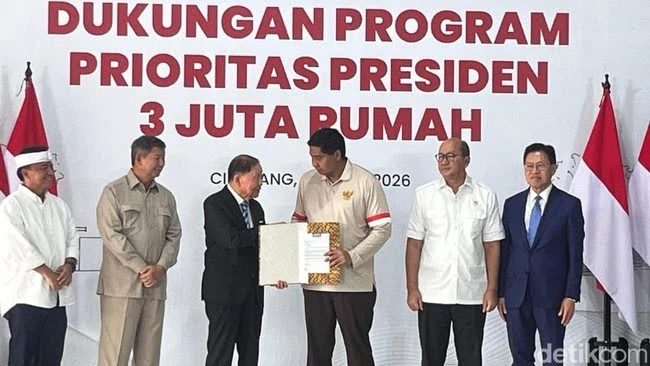 Penyerahan lahan 30 hektare Lippo Group di Meikarta Cikarang untuk pembangunan rumah susun bagi masyarakat berpenghasilan rendah