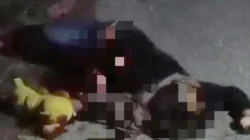 perempuan tewas luka senjata tajam di blega bangkalan polisi evakuasi korban di jalan desa