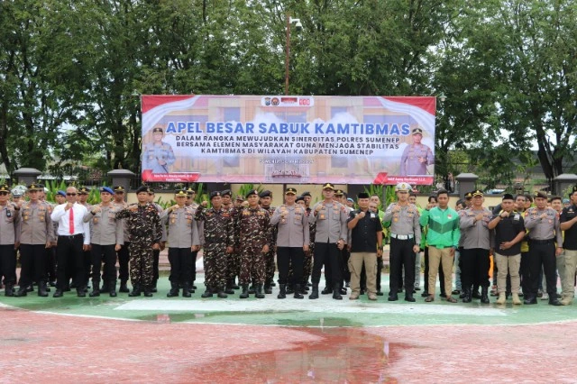 Apel Besar Sabuk Kamtibmas Polres Sumenep dipimpin Kapolres untuk perkuat keamanan dan sinergi masyarakat