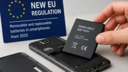 Ilustrasi baterai smartphone yang bisa dilepas sesuai aturan Uni Eropa mulai 2027 untuk mendukung kemudahan perbaikan