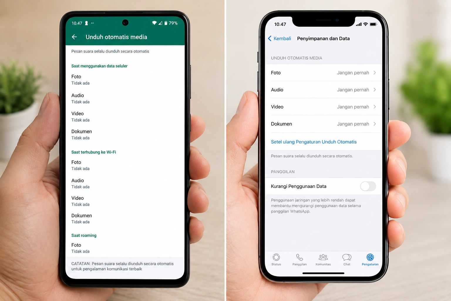 Cara Mematikan Download Otomatis WhatsApp di Android dan iPhone agar Memori HP Tidak Cepat Penuh