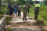 Dandim Sumenep Tinjau Lokasi Pembangunan Jembatan Garuda, Perkuat Akses Warga Desa Jambu