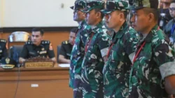 Sidang tuntutan empat prajurit TNI dalam kasus penyiraman air keras terhadap aktivis KontraS Andrie Yunus di Pengadilan Militer Jakarta