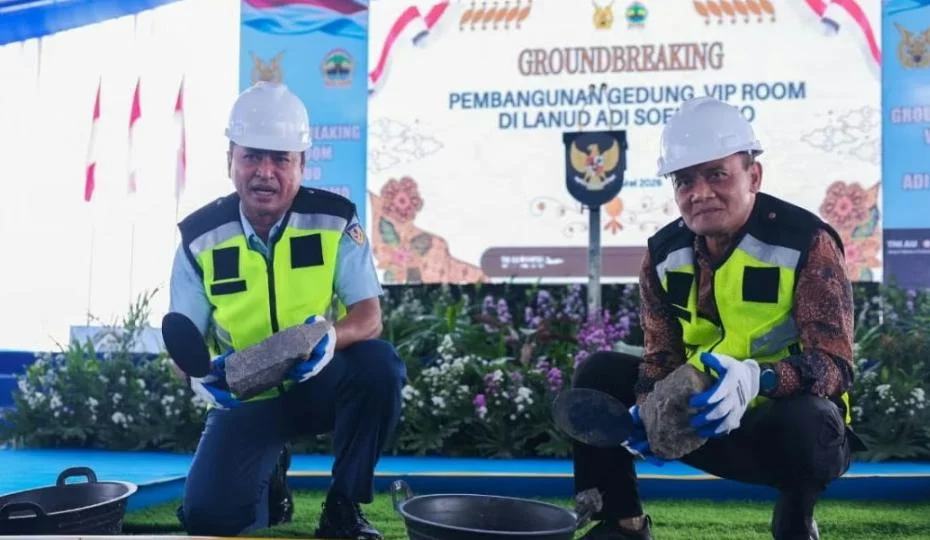 Gubernur Ahmad Luthfi dan KSAU Groundbreaking VIP Room Baru Lanud Adi Soemarmo, Perkuat Gerbang Udara Jateng
