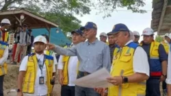 Menteri PU Dody Hanggodo meninjau pembangunan SPAM Karang Baru Aceh Tamiang