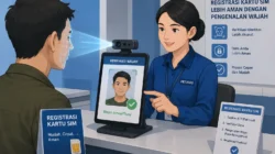 Registrasi nomor HP baru menggunakan face recognition di Indonesia