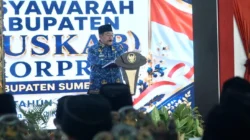 Wakil Bupati Sumenep KH Imam Hasyim menghadiri Muskab KORPRI Kabupaten Sumenep di Pendopo Agung Keraton