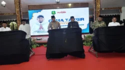 Bupati Sumenep Achmad Fauzi Wongsojudo membuka Takbir Akbar Iduladha 1447 H di Pendopo Agung Keraton Sumenep