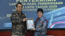 Wakil Bupati Sumenep KH Imam Hasyim menerima opini WTP BPK RI atas LKPD Kabupaten Sumenep Tahun Anggaran 2025